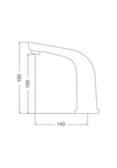 Gms Ft014 Tek Girişli Fotoselli Sensörlü Lavabo Musluk Bataryası