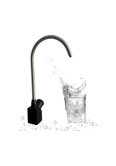 Rudi Armatür Arıtma Musluğu Aç Kapa Gümüş Siyah Gümüş