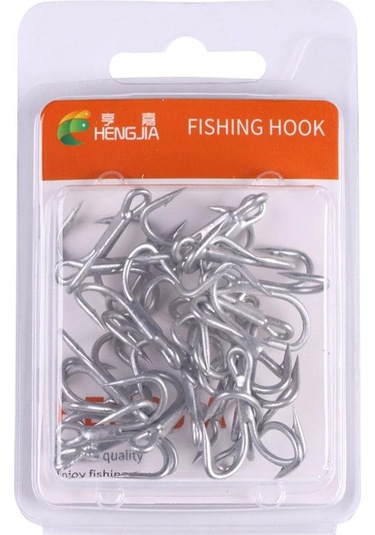 20 Adet/kutu Balıkçılık Üçlü Kanca Döküm Balıkçılık Kanca Yüksek Karbon Çelik Süper Keskin Mukavemetli Karbon Çelik Açı Kanca 2