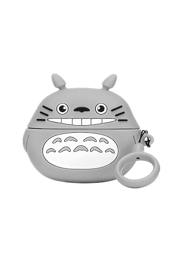 Microsonic Aipods Uyumlu 4.nesil / Anc Kılıf Cartoon Figürlü Silikon Crtn-fgr-ttr Titanyum Gri