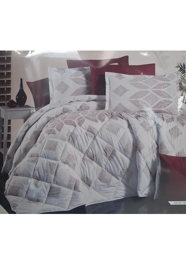 Çift Kişilik Ranforce Yorgan Asiye 128 Kahve Kahve