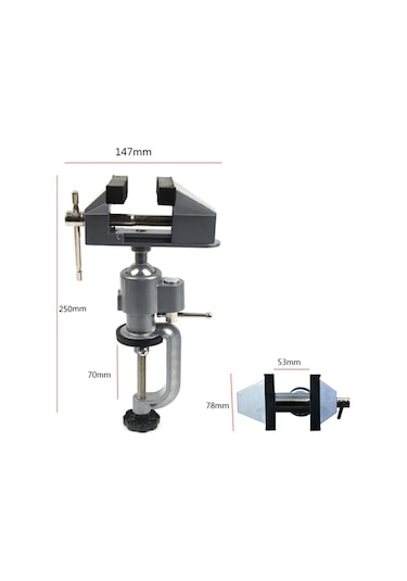 Xurunkeji 2'si 1 Arada Tezgah Pensesi Alüminyum Alaşımlı Elektrikli Matkap Proses Aleti İçin