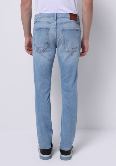 Colins Straight Fit Düşük Bel Düz Paça Erkek İndigo Ecologic Jean Pantolon Cl1074730 Q1.v1 Dn44237 Denim