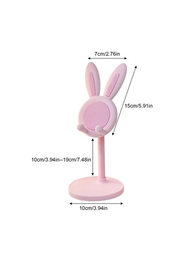 Singree Sevimli Tavşan Tasarımlı Ayarlanabilir Telefon Tutucu - Taşınabilir Ve Pratik