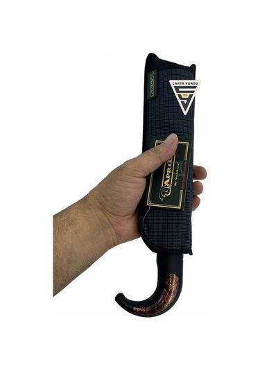 April A-226g A6 Baston Sap 10 Telli Tam Otomatik Şemsiye Siyah