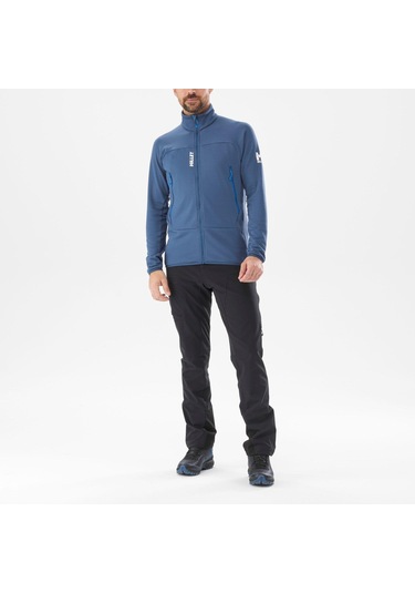 Millet Fusıon Grıd H Erkek Polar Ceket Tam Fermuarlı Mıv9465 Mıv.n0395 Mavi
