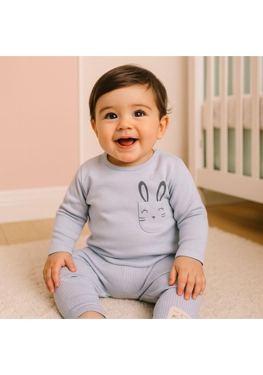 Aruba Rabbit Omuzdan Çıtçıtlı Takım Lila