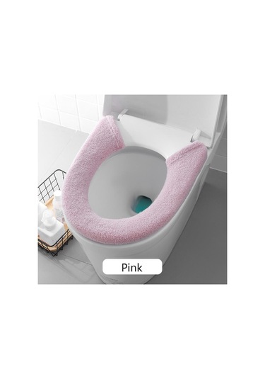 Pembe Kalın Klozet Yumuşak Sıcak Mat Kapak Pad Yastık Banyo Yeni Kapakları