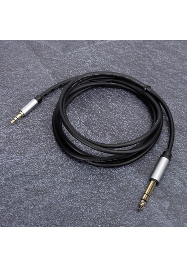 Ximistore9 1.8m 3.5mm'den 6.5mm'ye Alüminyum Allüviyum Ses Kablosu - Kaliteli Ses, Dayanıklı, Plug & Play