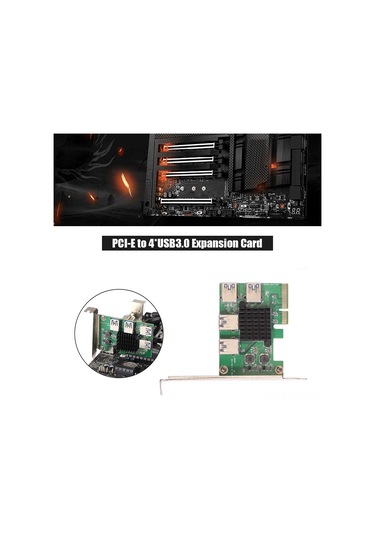 Mufunye Pcı-e X4 Usb 3.0 Genişletme Kartı - 4 Portlu Hızlı Bağlantı Adaptörü