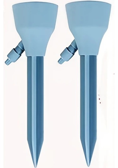 Elmpaly Mavi 2li Paket - Akıllı Damla Sulama Sistemi, Pilsiz, İç Ve Dış Mekan Bitki Sulama Çubuğu