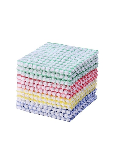 Prestigegoods 10 Adet Mutfak Bulaşık Bez Seti - Çevre Dostu Bulaşık Havlusu, Emici, Kolay Bakım, 30x30cm