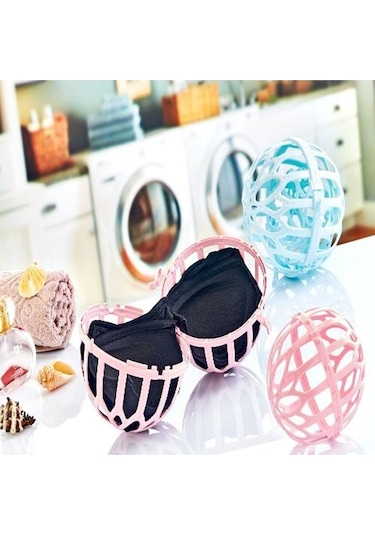 3'lü Sütyen Yıkama Topu Iç Çamaşır Yıkama Topu Renkli