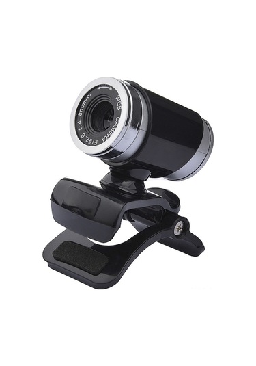 Usb 2.0 360 Dönebilen 30 Mp Hd Web Kamerası, Yerleşik Mikrofon, Siyah