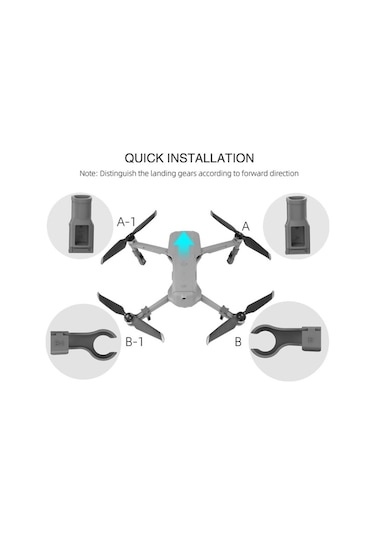 Dji Mavic Air 2 Katlanır Yükseltilmiş Ayak Koruyucu Iniş Takımı