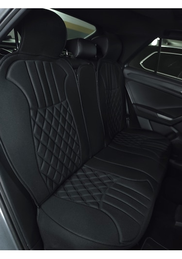 Toyota Ch-r Lüx Oto Koltuk Minderi Ön Arka 5'li Set Elegance Serisi Siyah