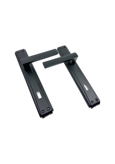 Lama Aynalı Kapı Kolu Mat Siyah Oda