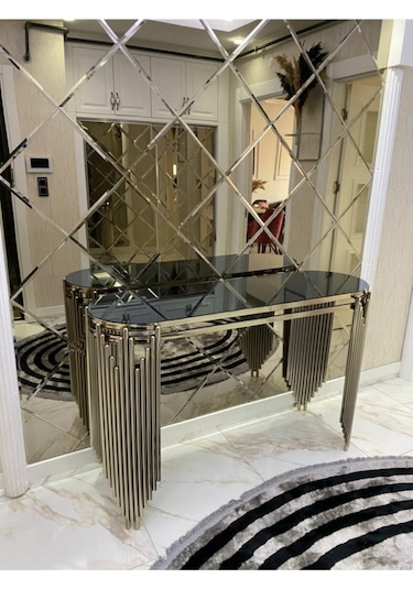 Ekgconcept Piyano Model Lüx Gümüş Paslanmaz Dresuar Gümüş