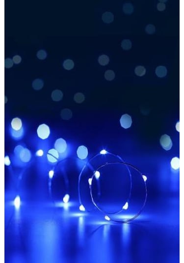 Peri Led 3 Metre Pilli Mavi Renk Dekoratif Aydınlatma 1.kalite Mavi