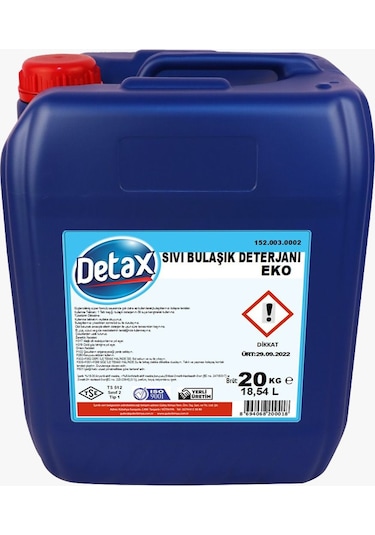 Detax Bulaşık Sıvısı 20 Kg