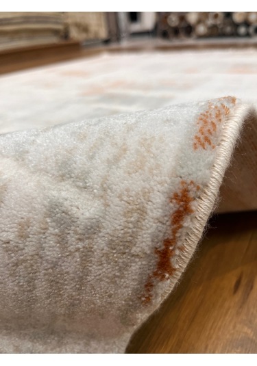Polyester Makina Halısı 01a Cream Terra Krem Turuncu