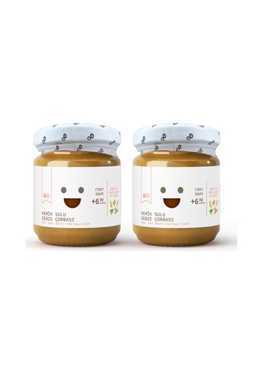 2'li Kemik Sulu Sebze Çorbası 200g +6 Ay