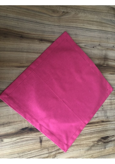 Fuşya Kumaş Peçete 6 Adet 40x40 Cm Çok Renkli