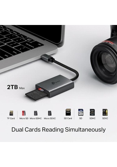 Tp-lınk Ua440c Usb 3.0 Type-c - Sd Ve Microsd 4.0 Kart Okuyucu-152383