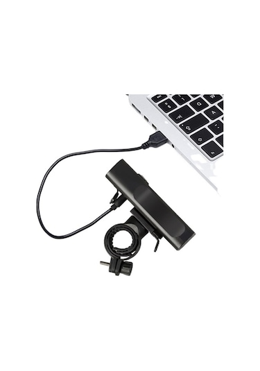 Schulzz 20.000 Lümen 2T6 Led Usb Şarj Bisiklet Farı Lambası Siyah