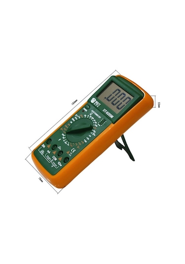 Best Bst-9205m Lcd Dijital Multimetre El Tipi Ac/dc Test Cihazı - Yeşil + Turuncu
