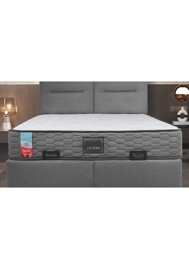 Derin Cool & Wool Ortopedik Pocket Yaylı Yatak Ortopedik Ve Yaylı