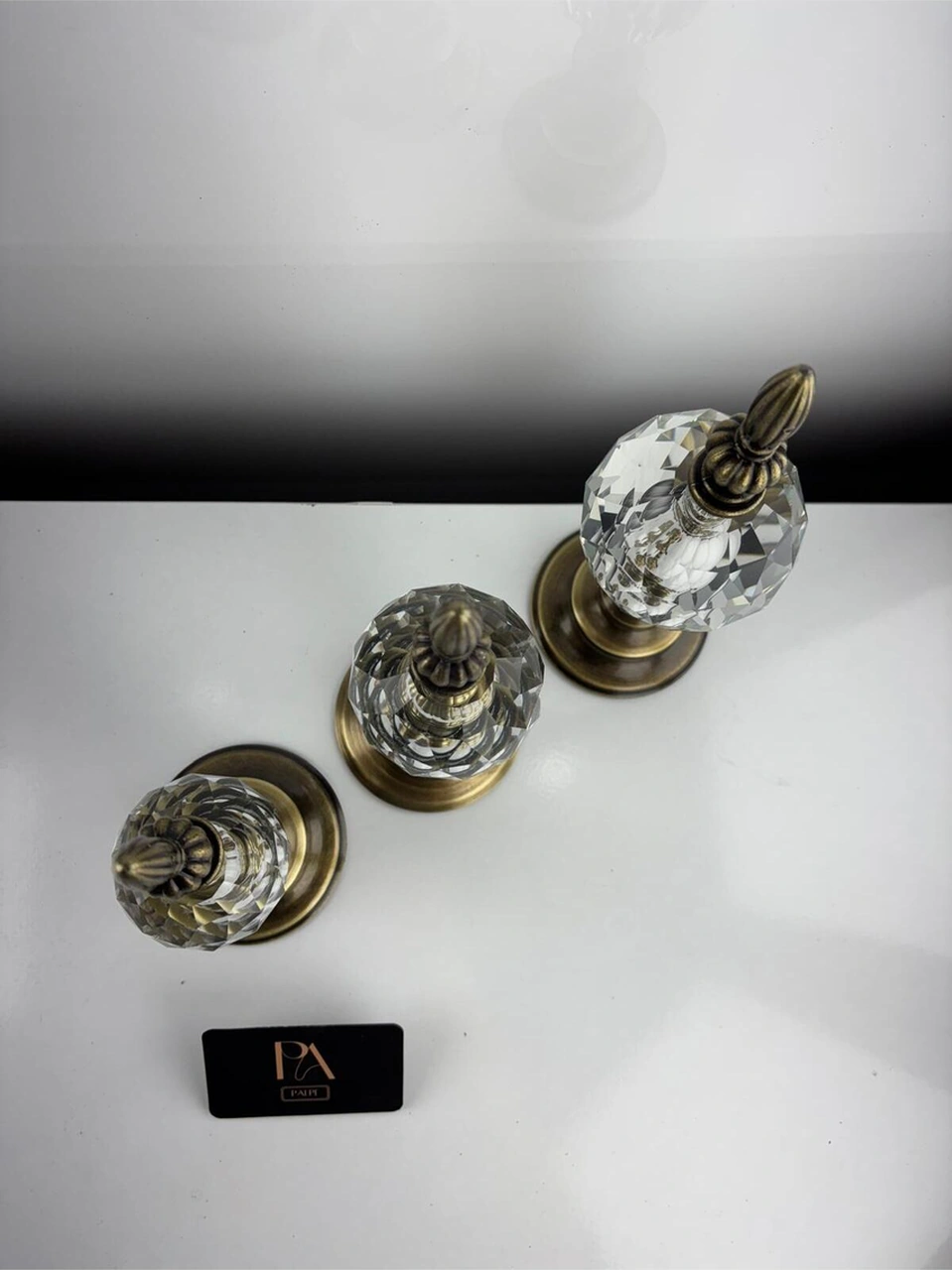 Esktm Kristal 3lü Metal Dekoratif Obje Biblo Süs Eşya Salon Aksesuar Tv Sehpa Masa Konsol Ofis Salon Dekor