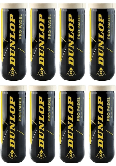 Dunlop Pro Padel 3'lü 8 Kutu Padel Topu 601552 Çok Renkli
