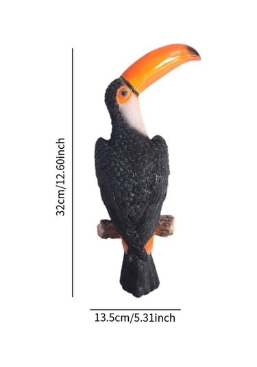 Pazly Tukan Suntek Stil-b Sarmalayıcı Reçineli Dekoratif Bahçe Ağacı