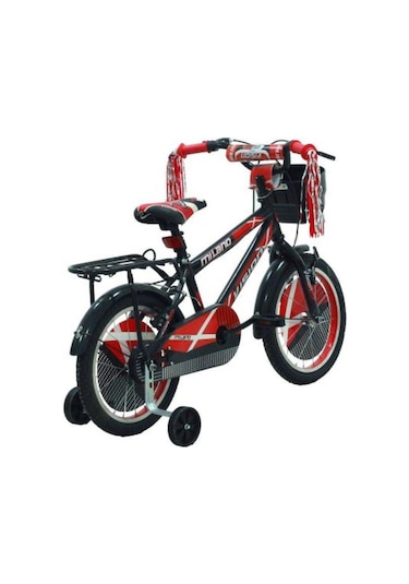 Belderia Vision Milano 16" Jant Vitessiz V-Fren Siyah-Kırmızı Çoc