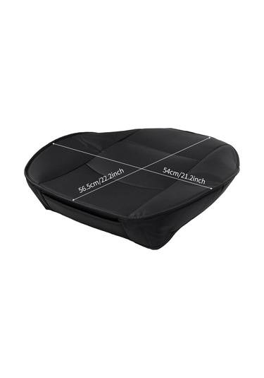 Yaozixa Ön Koltuk Tam Kapama Deri Koltuk Kılıfı, Siyah, 56.5x54cm, Standart Araçlar İçin Uygun