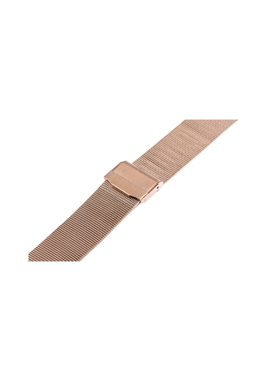 Paslanmaz Çelik Milano İnce Hasır Kordon - Rose Gold - 8mm