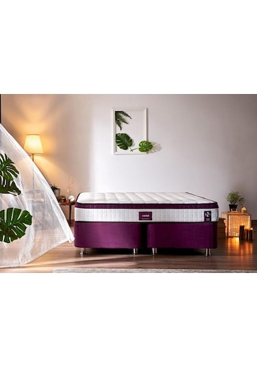 Nironyatak Niron Violet 90X190 Tek Kişilik Gizli Pedli Yatak Full Ortopedik