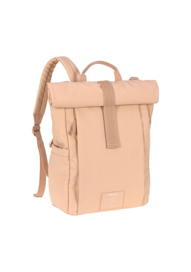 Lassig Rolltop Up Bebek Bakım Sırt Çantası Peach Rose Somon