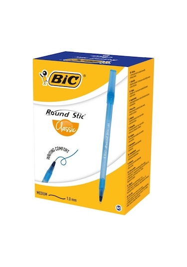 Bic Round Tükenmez Kalem 60Lı Paket Mavi