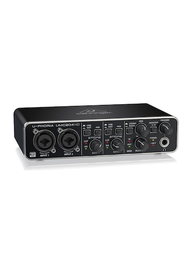 Behringer Umc204Hd 2X4. 24-Bit / 192 Khz Usb Ses / Mıdı Arayüzü