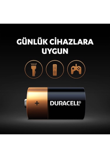 Duracell 1.5V LR14/Mn1400 Alkalin Orta Boy C Pil 2'li