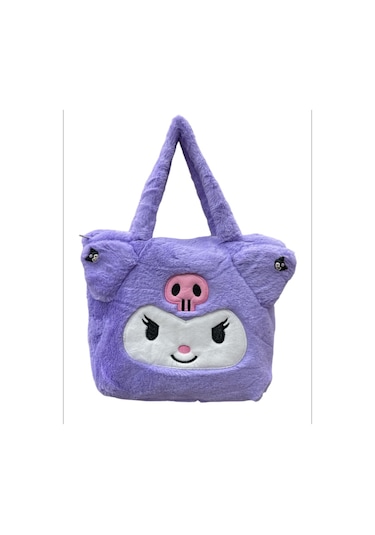 Sanrio Kuromi Peluş Kol Çantası Lila