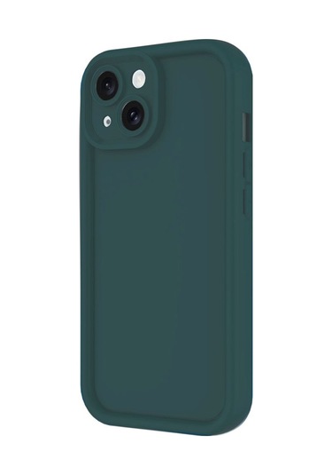 İphone Uyumlu 16 Kılıf Viera Seri Silikon Kapak Koyu Yeşil