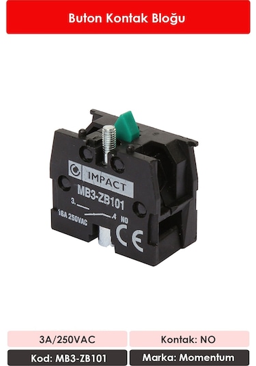 Impact D22 Kontak Blok NO MB3-ZB101