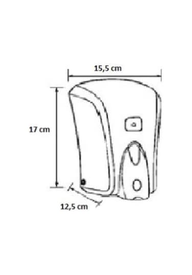Vialli S6c Sıvı Sabun Dispenseri Aparatı 1000 Ml Gri