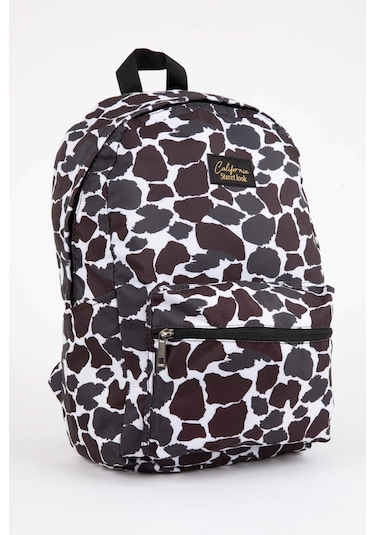 DeFacto Kadın Leopar Desenli Okul Sırt Çantası C5603AXNSKR1