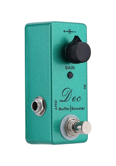 Yaozixa Elektro Gitar Buför Ve Güçlendirici Efekt Pedalı - Tam Metal Kasa, Temiz Tonda Güç Artırma, Doğru Bypass, Tek Düğme Kontrolü