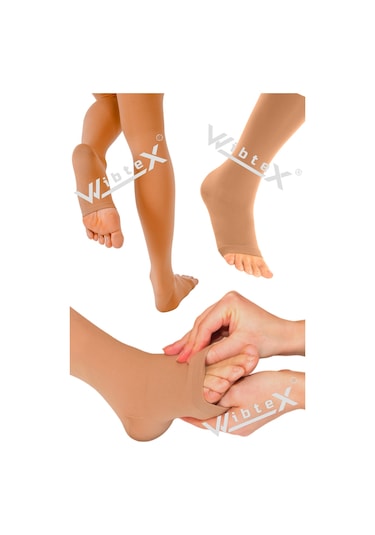 Wibtex Külotlu Varis Çorabı Açık Burun Ten Rengi