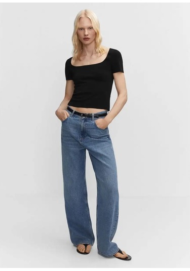 Mango Tişört 166869389 Siyah